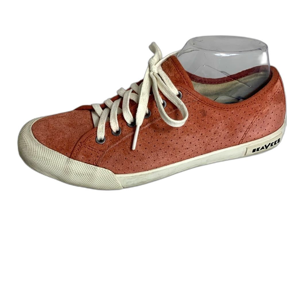 SeaVees Monterey Women's Spice Orange Suede Classic Lace Up Sneaker Size 7.5